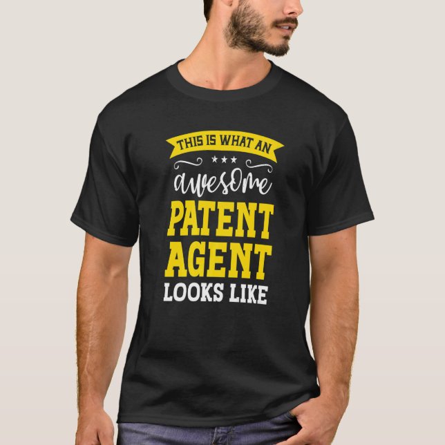 Camiseta Patent Agent Job Title Employee Funny Worker Paten (Frente)