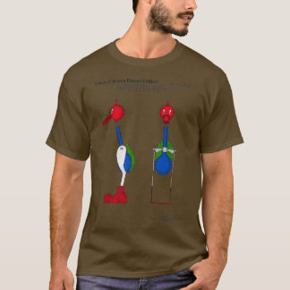 Camiseta Patente de aves bebendos