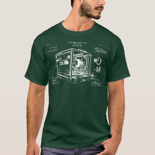 Camiseta patente de obsura da câmera vintage