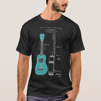 Camiseta Patente do Ukulele, t-shirt do Ukulele, presente