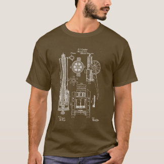 Camiseta Patente dos E.U. da arma de Gatling