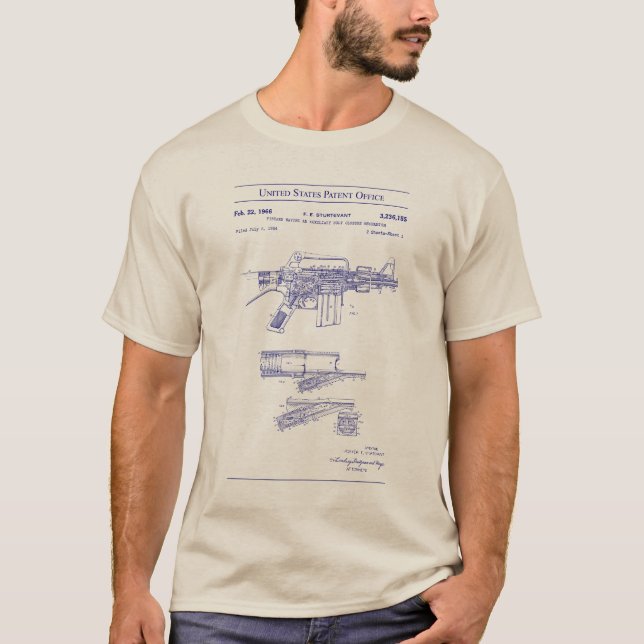 Camiseta Patente dos EUA - Fenda Automática Colt (Frente)