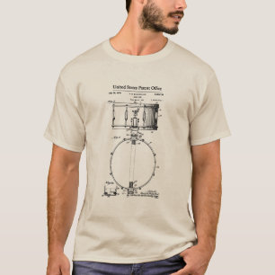 Camiseta Patente dos EUA - Tambor Snare