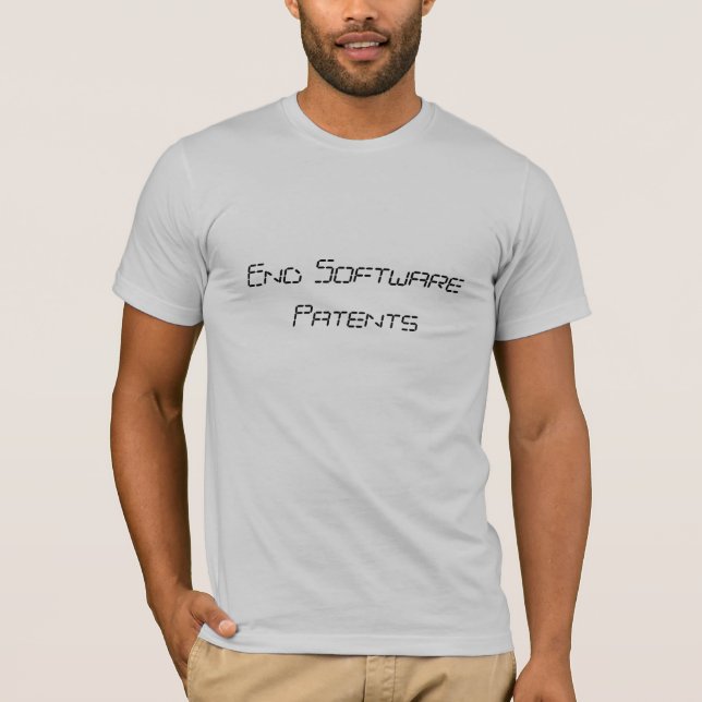 Camiseta Patentes do software da extremidade (Frente)
