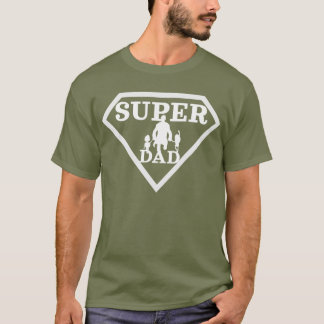 Camiseta paternidade, super Pai para super-herói, dia de os