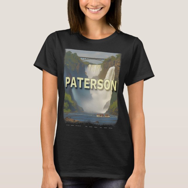Camiseta Paterson New Jersey Nj Waterfall Wonderland Sd617  (Frente)
