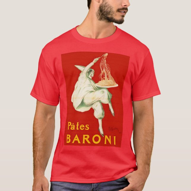 Camiseta Pates Baroni Cappiello Vintage Advertisement (Frente)