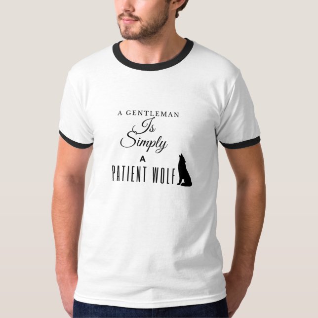 Camiseta Patiência Adormecida: A Essência dos Cavalheiros L (Frente)