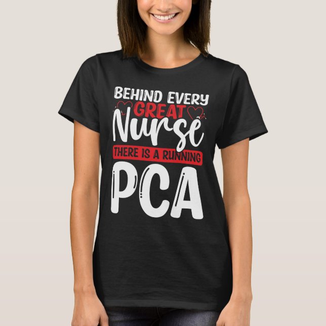 Camiseta Patient Care Assistant Nursing PCA Nurse Badge (Frente)