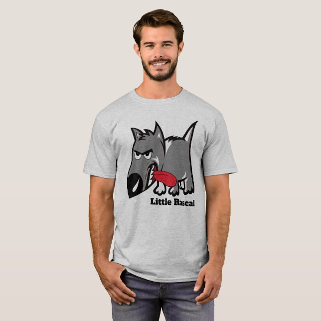Camiseta Patife pequeno filhote de cachorro personalizado (Frente Completa)