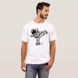 Camiseta Patinação Artística de Astronauta