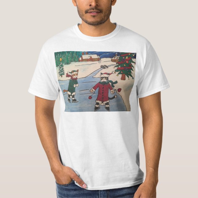 Camiseta Patinação De Gelo Natal (Frente)