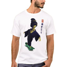 Patinação Gaikotsu Geisha Moda de Rua Japonesa