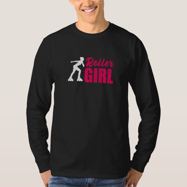 Camiseta Patinação Inline Roller Girl (Frente)