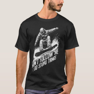Camiseta Patinação não me siga eu faço coisas estúpidas Ska