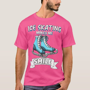 Camiseta Patinação no Gelo Me Faz Sorrir Patinação no Gelo
