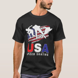 Camiseta Patinação no gelo nos EUA Patinadores Patinação no