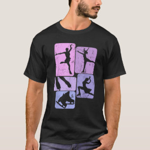 Camiseta Patinação no Gelo Patinadora Menina Mulheres