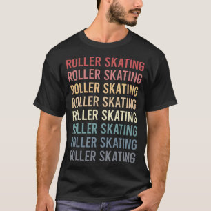 Camiseta Patinação sobre rodas com texto retrô Patins Patin
