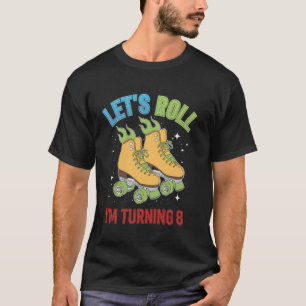 Camiseta Patinação sobre Rodas Festa de Aniversário Retro D