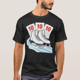 Camiseta Patinador Artístico com cartões de pontuação - Cam