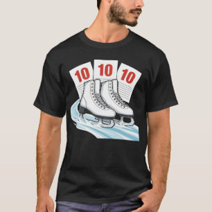 Camiseta Patinador Artístico com cartões de pontuação - Cam