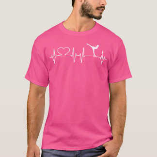 Camiseta Patinador Artístico de Gelo Coração Batendo
