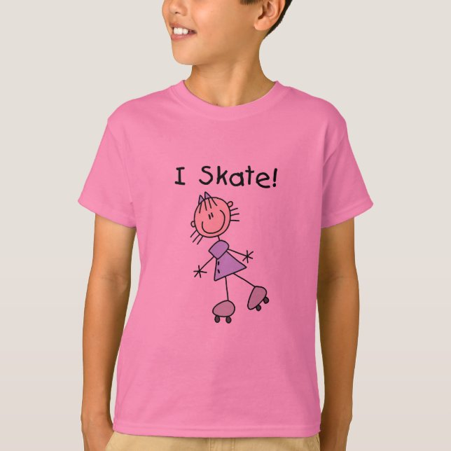 Camiseta Patinador da menina (Frente)