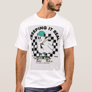 Camiseta Patinador de desenho em estilo moderno - design en