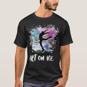 Camiseta Patinador De Gelo Com Ice Patinador Figura Velocid