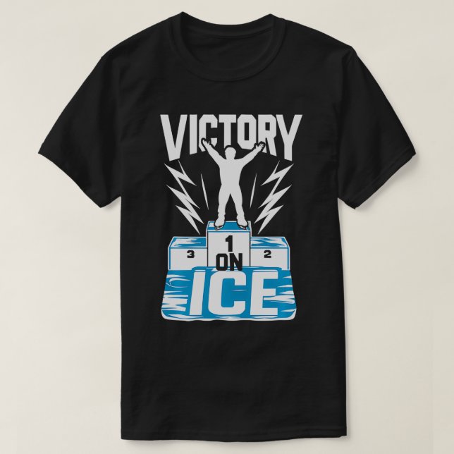 Camiseta Patinador De Gelo Com Ice Patinador Figura Velocid (Frente do Design)