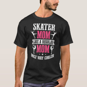 Camiseta Patinador De Gelo Mãe Figura Esportes De Patinação
