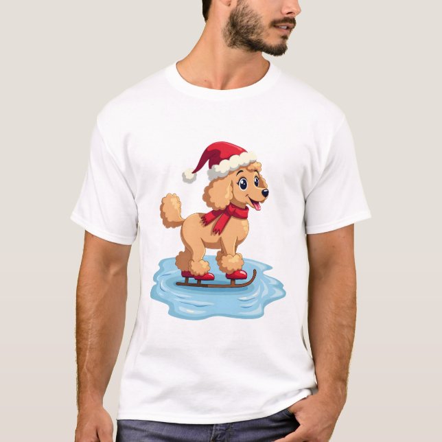 Camiseta Patinador de Poodle (Frente)