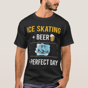 Camiseta Patinador De Skate De Pé De Gelo Para O Dia Da Cer