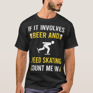 Camiseta Patinador De Skate De Pico De Cerveja E Velocidade