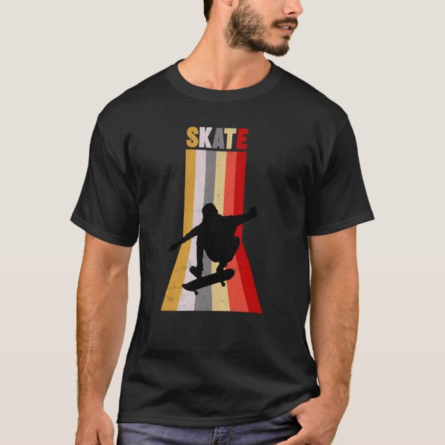 Camiseta Patinador de Skateboard do skate (Frente)