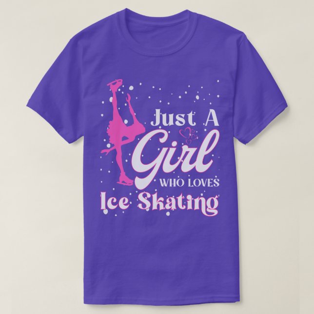 Camiseta Patinador Engraçado Ice Skating (Frente do Design)