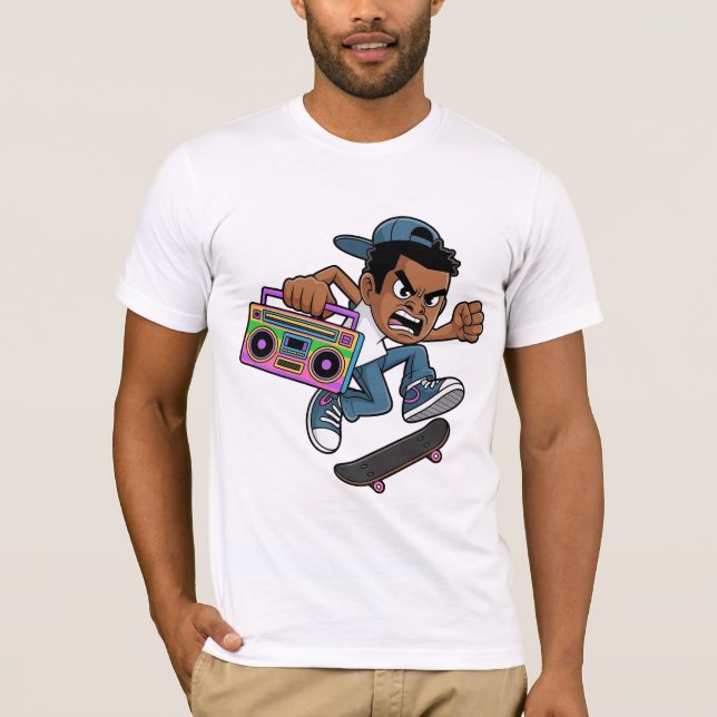 Camiseta Patinador Irritado (Frente)