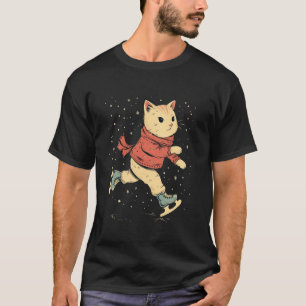 Camiseta Patinadora artística Cat na Patinação Artística
