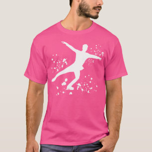 Camiseta Patinadora artística Patinação Colorida Raparigas