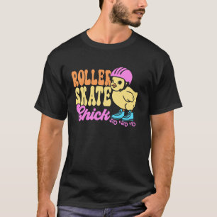 Camiseta Patinadora Legal Patins de Roda Garota dos Anos 70