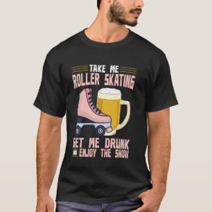 Camiseta Patinadora Radical De Patins Sobre Rodas Retro Ano