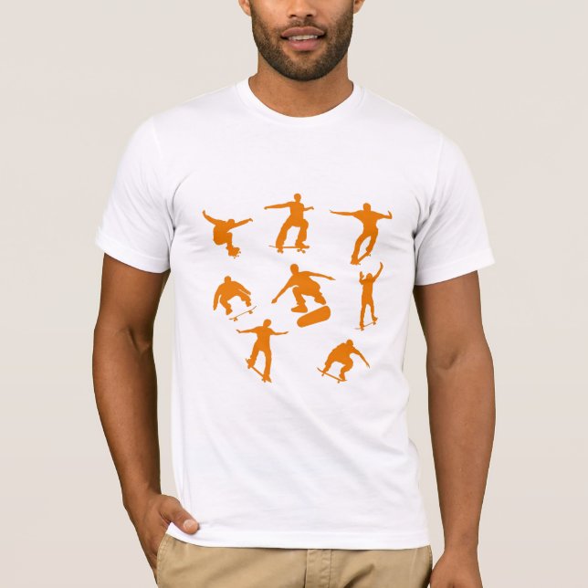 Camiseta Patinadores alaranjados (Frente)