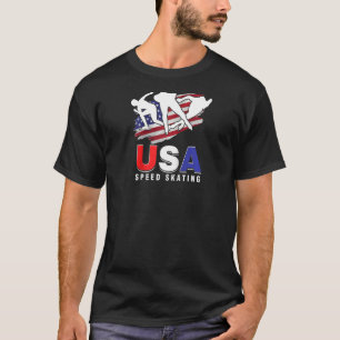 Camiseta Patinadores De Patinagem De Skate De Gelo Usa Velo