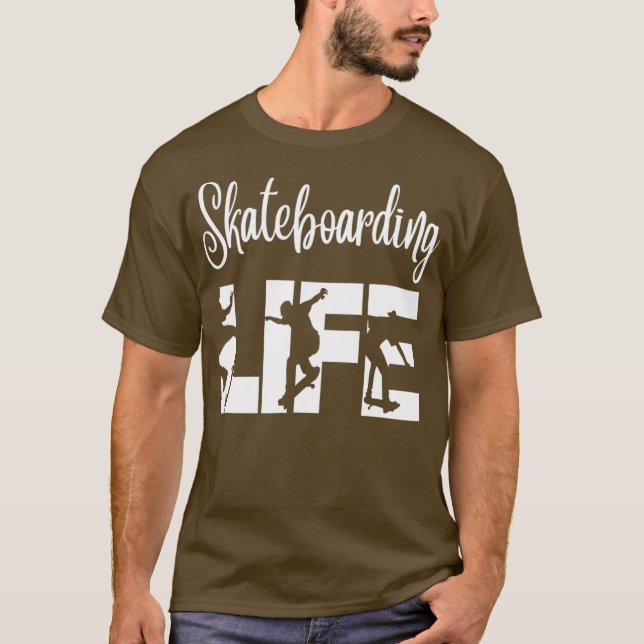Camiseta Patinadores divertidos Com Presente De Esboço Pro (Frente)