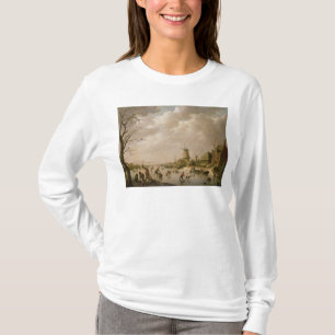 Camiseta Patinadores em um canal congelado, 1779