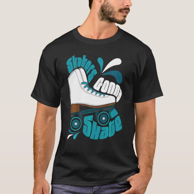 Camiseta Patinadores Que Vão Cilindros De Skate Pular Patin (Frente)
