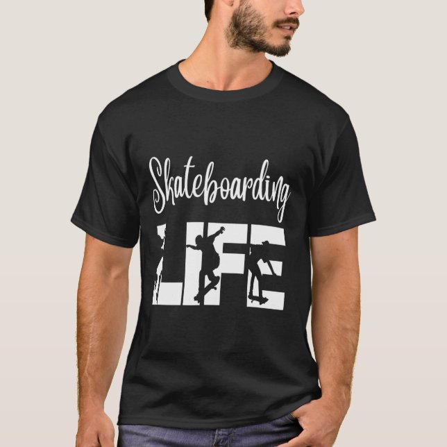 Camiseta Patinadores se Divertindo Presente de Vida de Pati (Frente)