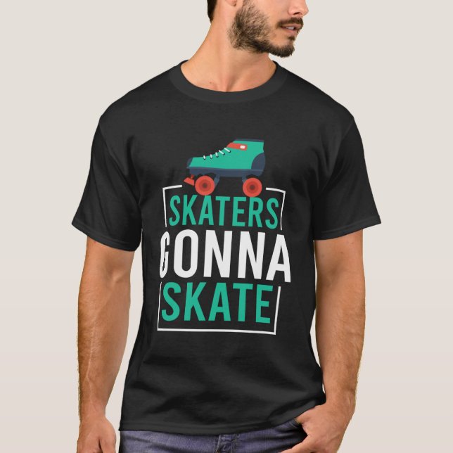 Camiseta Patinadores Vão Patinar  Patinação Sobre Rodas Vin (Frente)