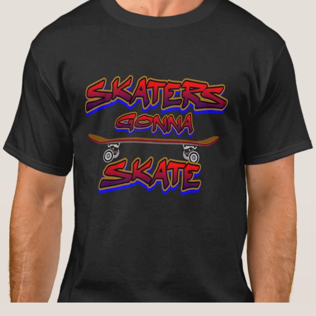 Camiseta Patinadores vão Skate de skate Grafite vermelho az (Criador carregado)